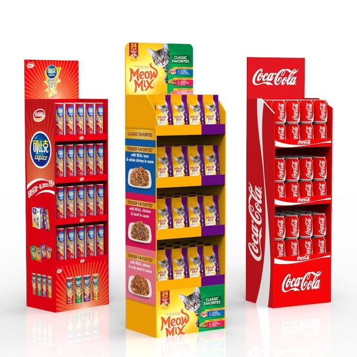 Kids Food Corrugated Cardboard Display Stand
